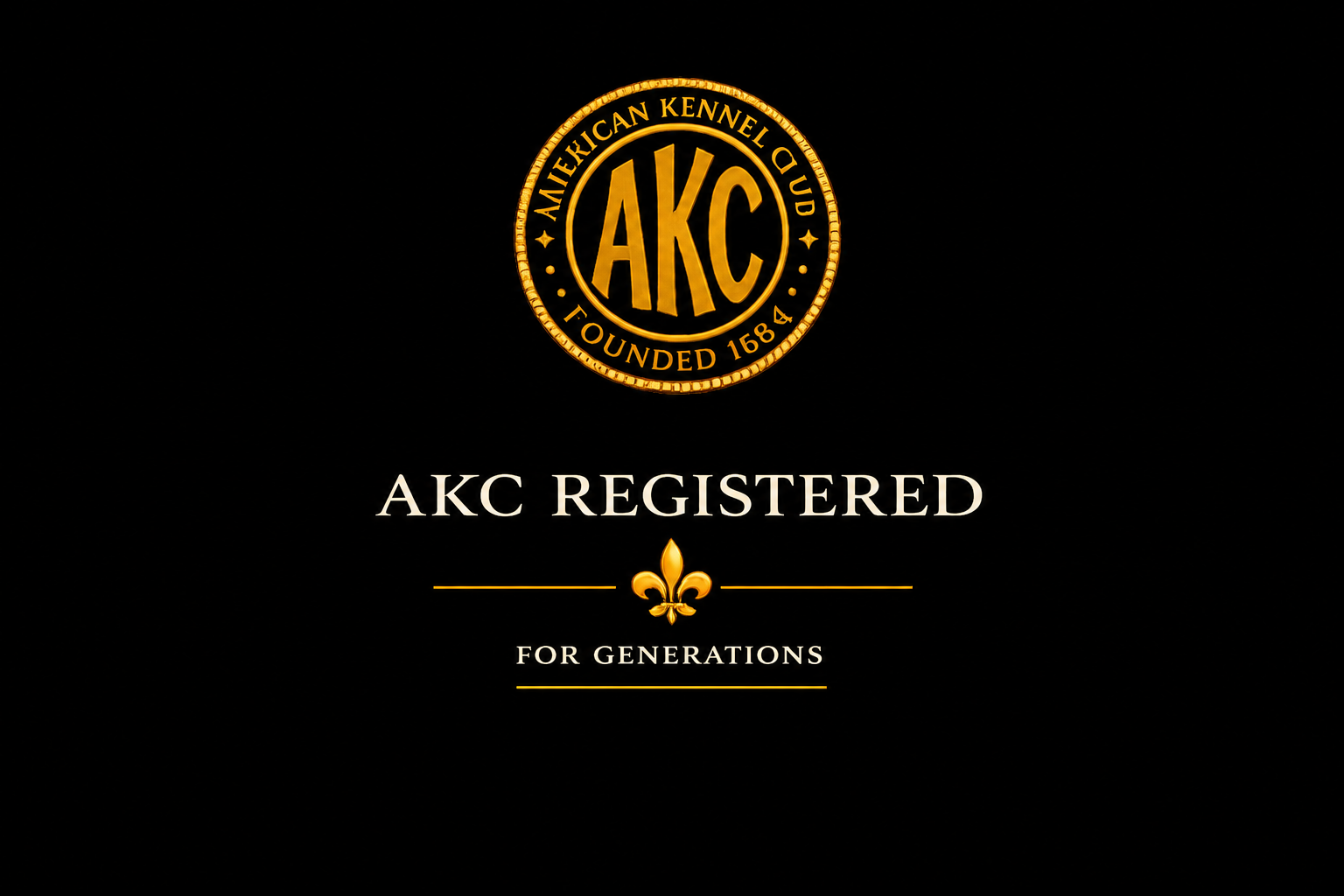 AKC Registered — For Generations